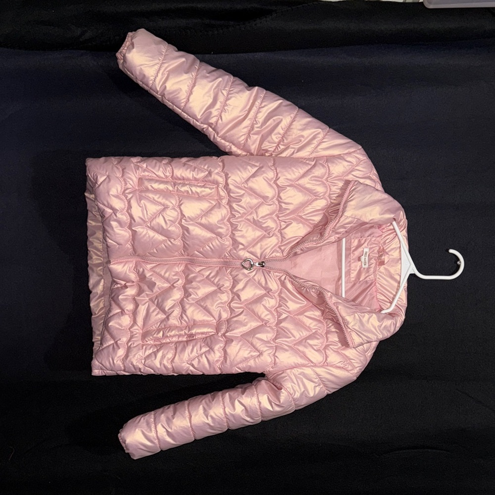 Pink Quilted Puffer Jacket